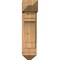 Ekena Millwork Merced Arts and Crafts Smooth Bracket w/ Offset Brace, Western Red Cedar, 7 1/2"W x 18"D x 30"H BKT0806X18X30MRC03SWR - alternate 4
